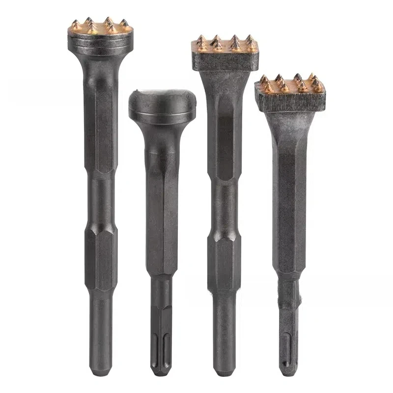 Flower hammer, Chisel head, Square handle, Electric hammer, Connected Alloy Chisel head, Impact drill, chisel, chisel, Drill Bit