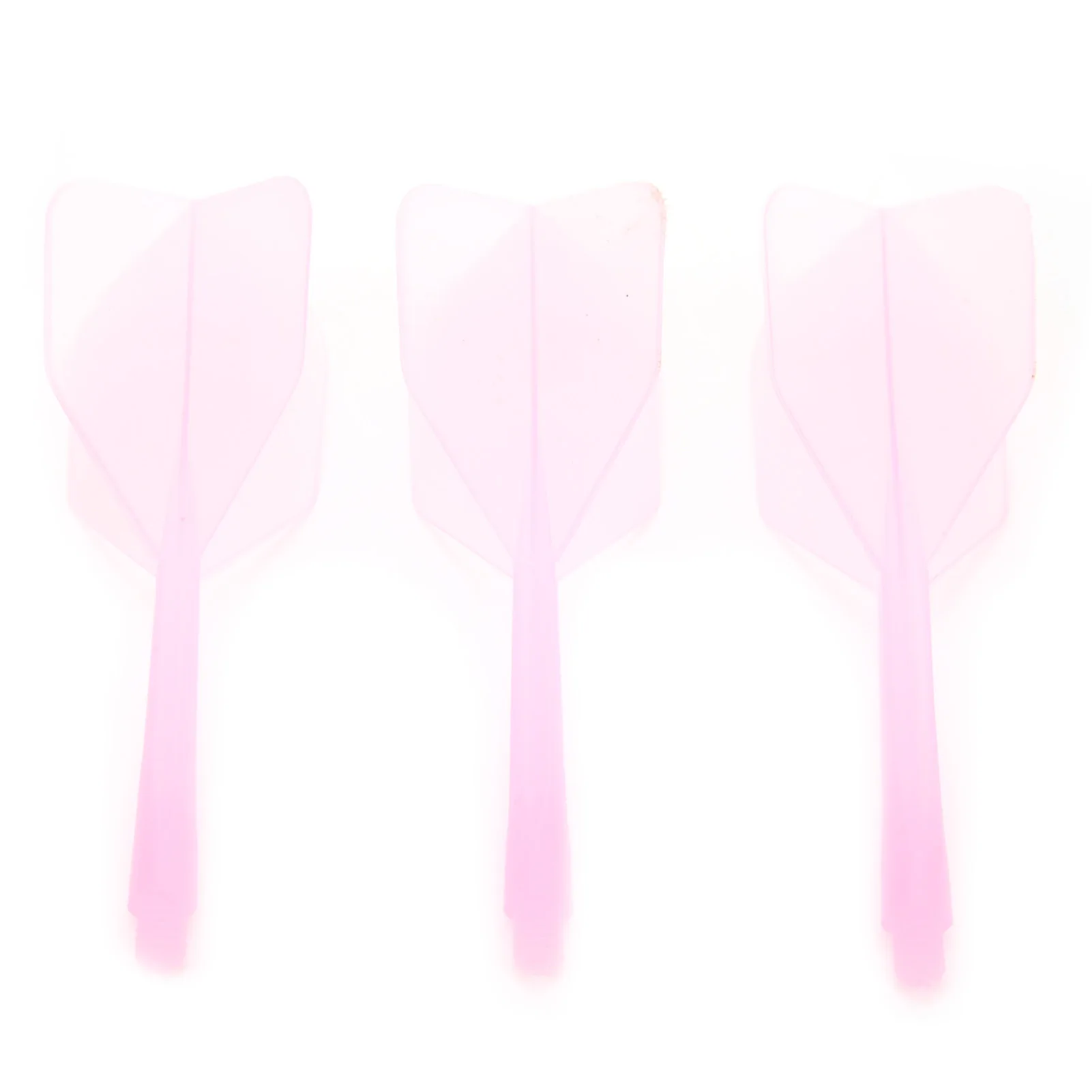 

3 Pcs 2BA Integrated Transparent Dart Shaft and Flights Standard Shape Anti BreakPink