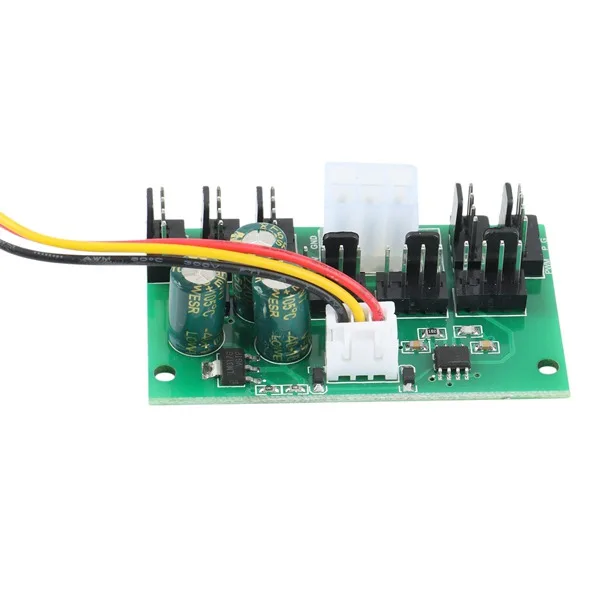 1Pcs Computer Case Miner Fan Speed Controller 8-Channel Fan Hub PWM High-Power Violent Fan Controller DC12V