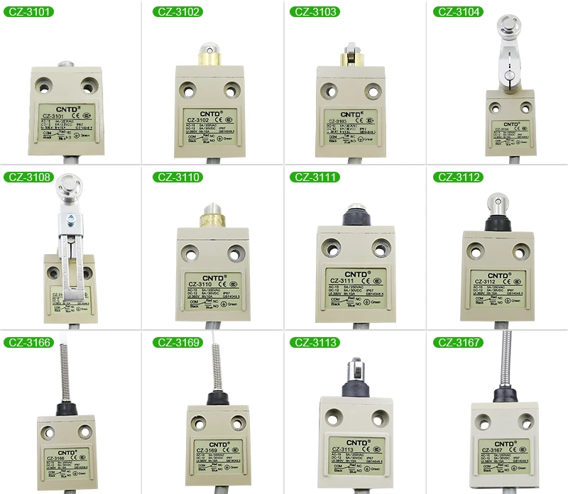 oil resistant   waterproof and dustproof limit CZ travel switch CZ-3112/3104/3108/3102/3111