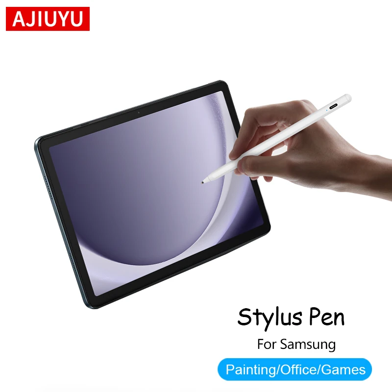 

Стилус AJIUYU для Samsung Galaxy Tab A9 Plus A9+, перезаряжаемый для планшета Tab S9 FE, ультраэкран, сенсорная ручка для рисования, карандаш