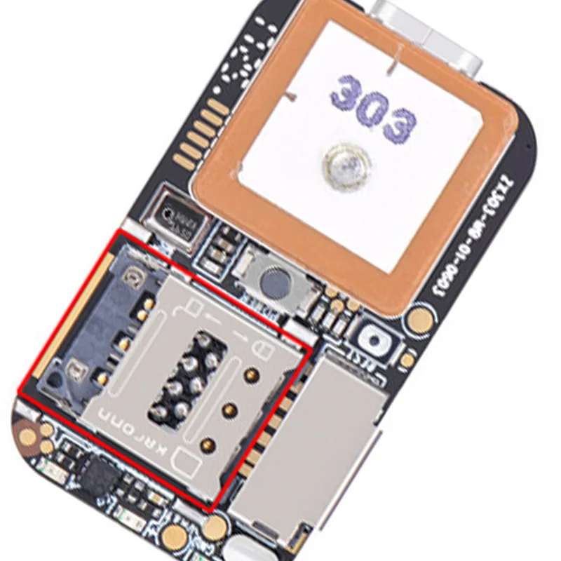 جهاز تعقب بنظام تحديد المواقع بحجم صغير للغاية ، GSM ، AGPS ، WiFi ، محدد مواقع LBS ، تطبيق ويب مجاني ، مسجل صوت ، PCBA داخل 87fe ، ZX303