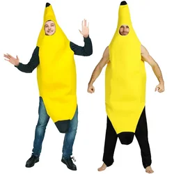 Ropa de Carnaval para hombres, disfraz de plátano Sexy divertido, vestido de fantasía para adultos, decoraciones de fiesta de Halloween y Navidad, novedad