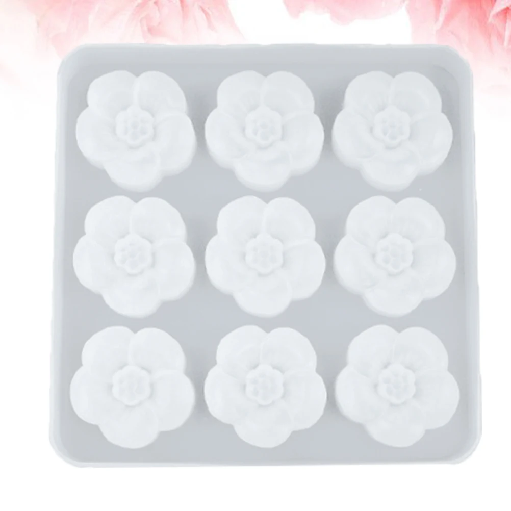 

9 Slots DIY Plum Blossom Pendant Silicone Mold Clear Epoxy Mold for Pendant Jewelry Craft Silicone Epoxy Molds