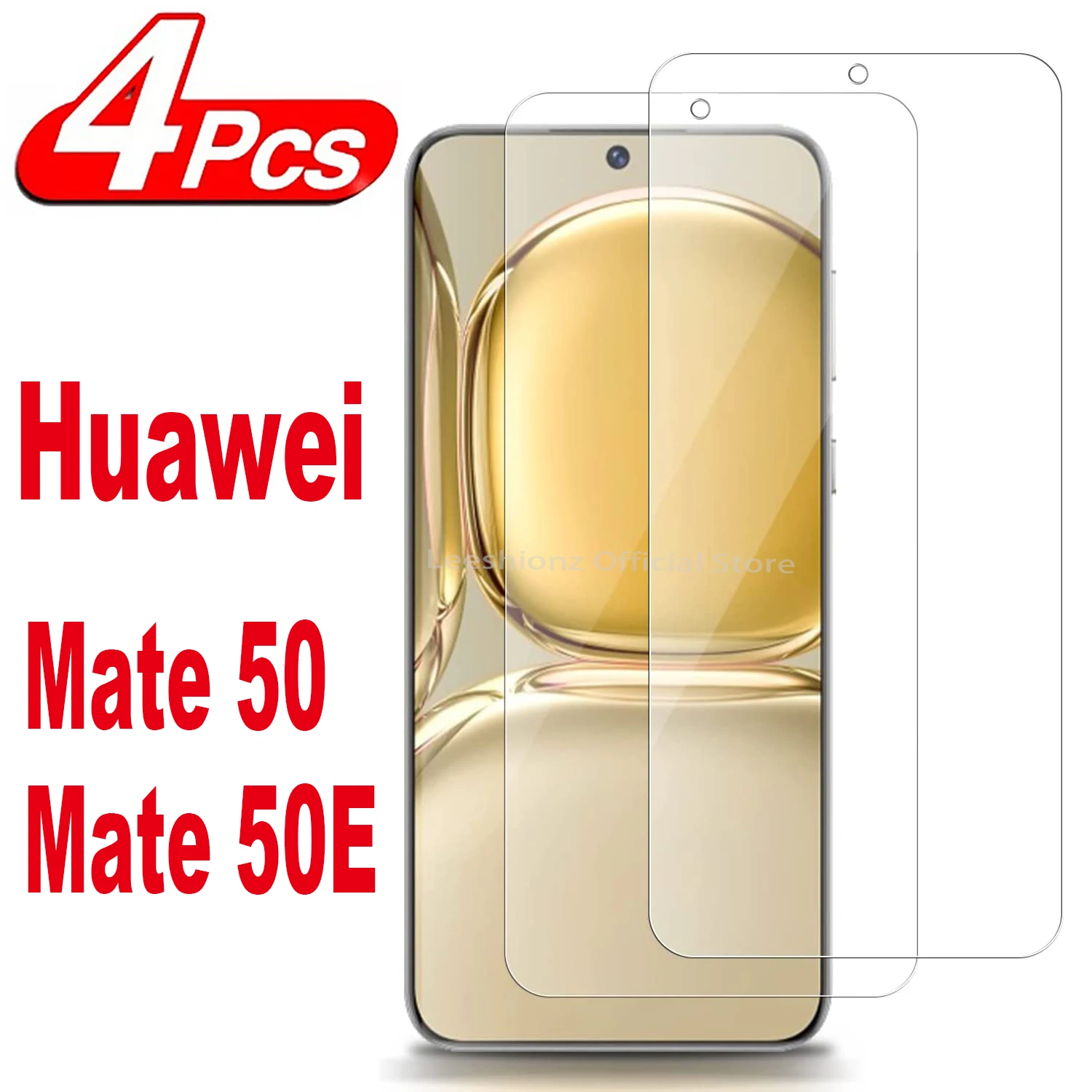 2/4Pcs HD Tempered Glass For Huawei Mate 50 9H Screen Protector