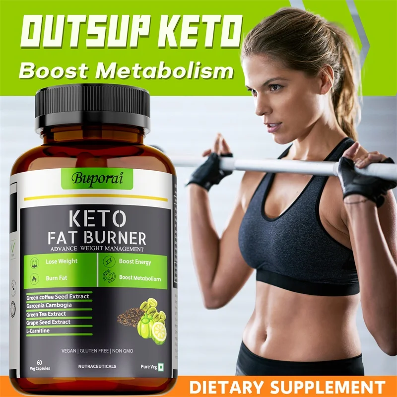 

Keto Fat Burner - Fat Burning, Detoxification, Metabolism Boost, Weight Management, Immune System Boost