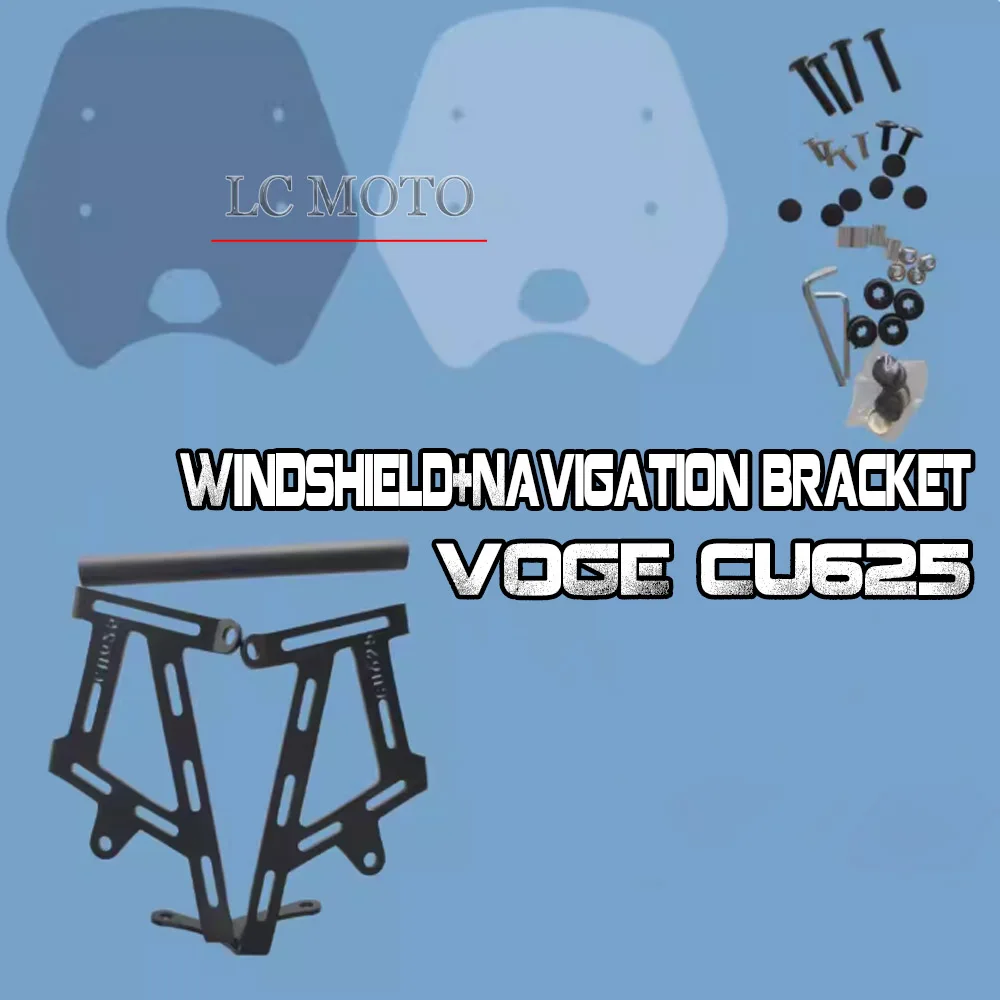 

Motorcycle Front Windshield Navigation Bracket Increase Windshield Modification Accessories For VOGE CU625 CU 625