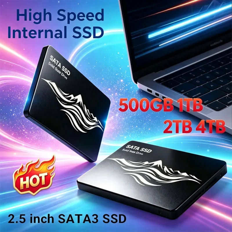 Original 2.5" SATA3 SSD 500GB 4TB SATA III Internal Solid State Hard Drive High Speed Storage Disk for Notebook Desktop Computer