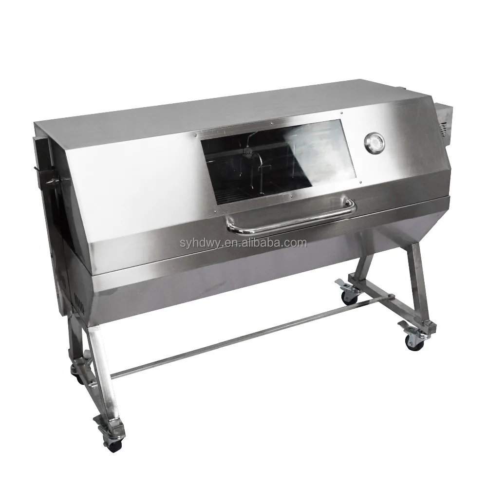 Factory Custom Homemade Commercial Large Charcoal Bbq Spits Rotisserie Grill for Sale