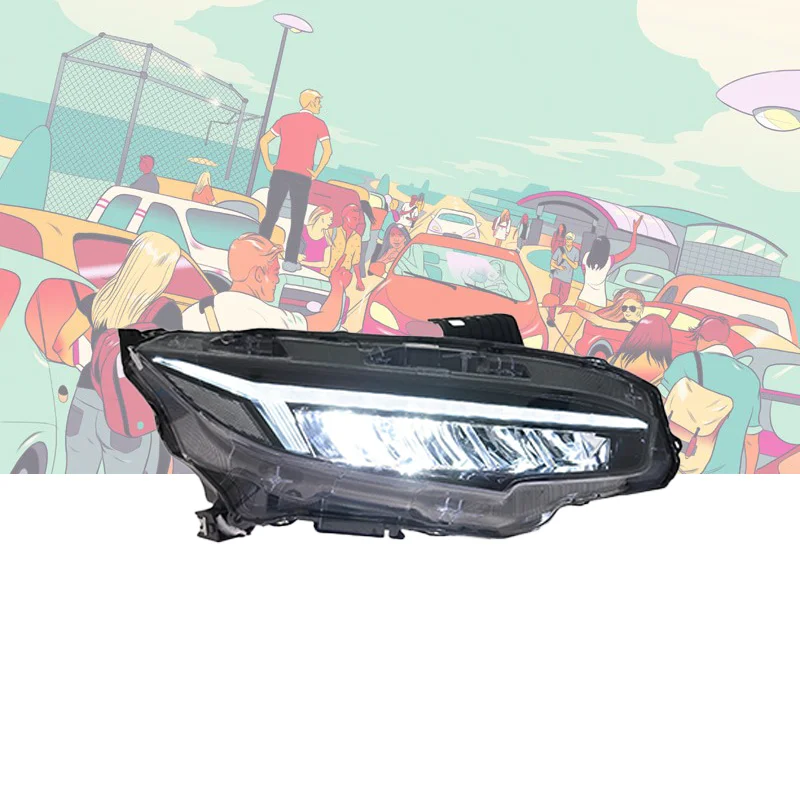 

Совместим с Civic 2016-2021: Светодиодная фара в сборе