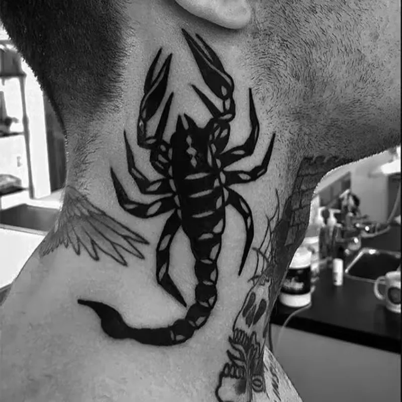 

Scorpion Tattoos for Woman Man Goth Temporary Tattoos Punk Neck Arm Tattoos Waterproof Tattoo Stickers Art Fake Tattoo Gifts