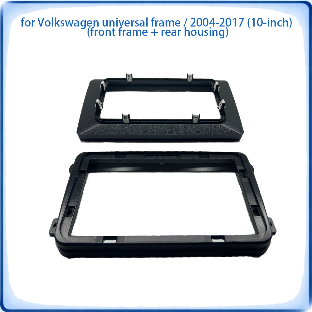 Radio Fascia Frame Universal For VW 2004-2017 10 inch Front+Back Housing Canbus Wiring Harness