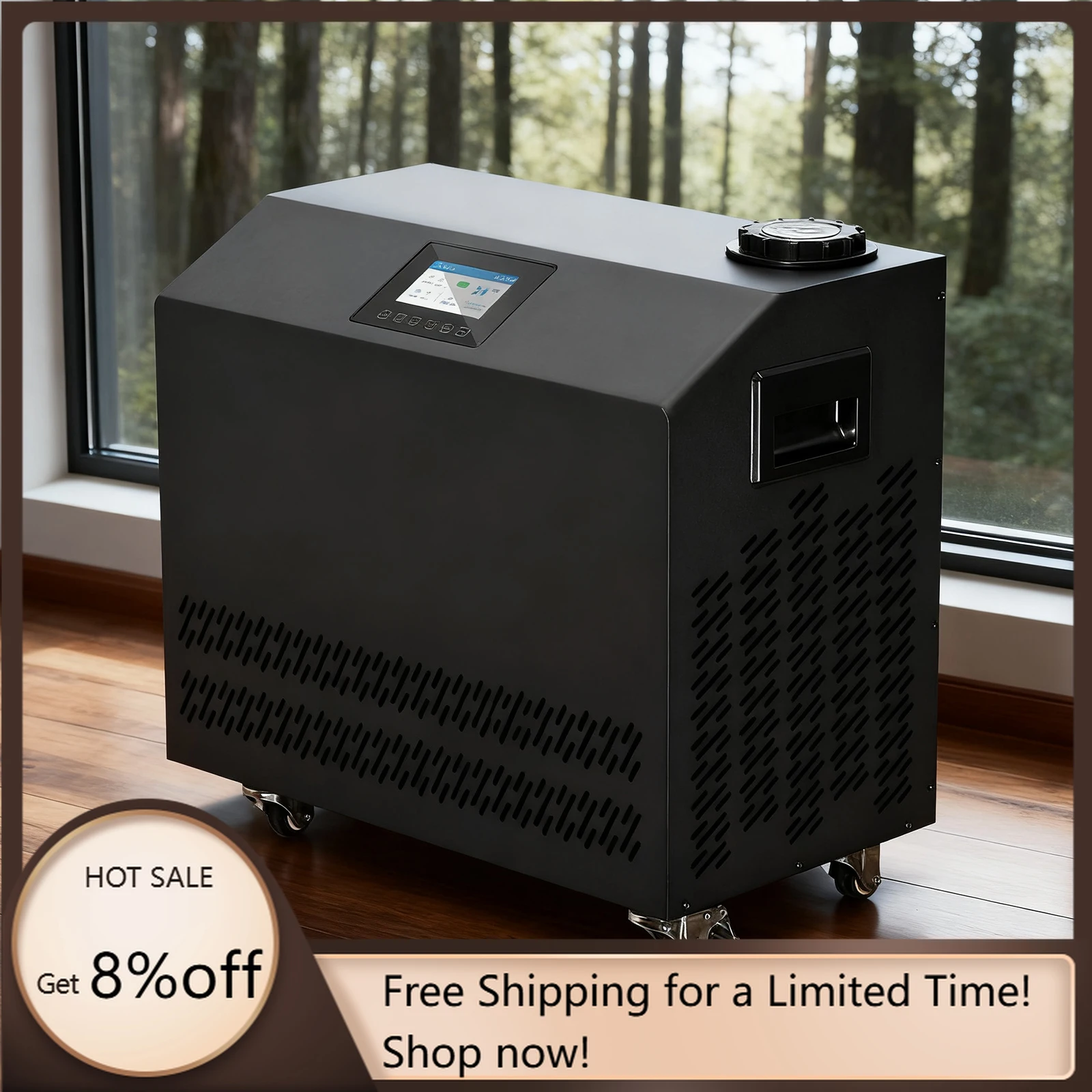 

Iceacme Automatic Ice Bath Chiller Outdoor Water-Cooled with Ozone & Remote Control Cold Plunge Economy Model