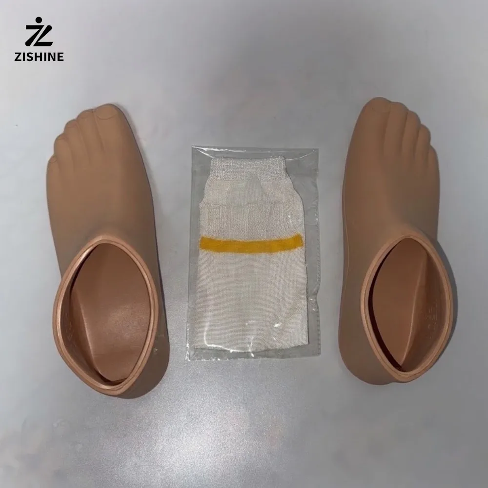 22-28cm Carbon Fiber Foot Shell EVA Prosthetic Foot Cover Left Right Orthotic Component Prosthesis Feet Skin Replacements
