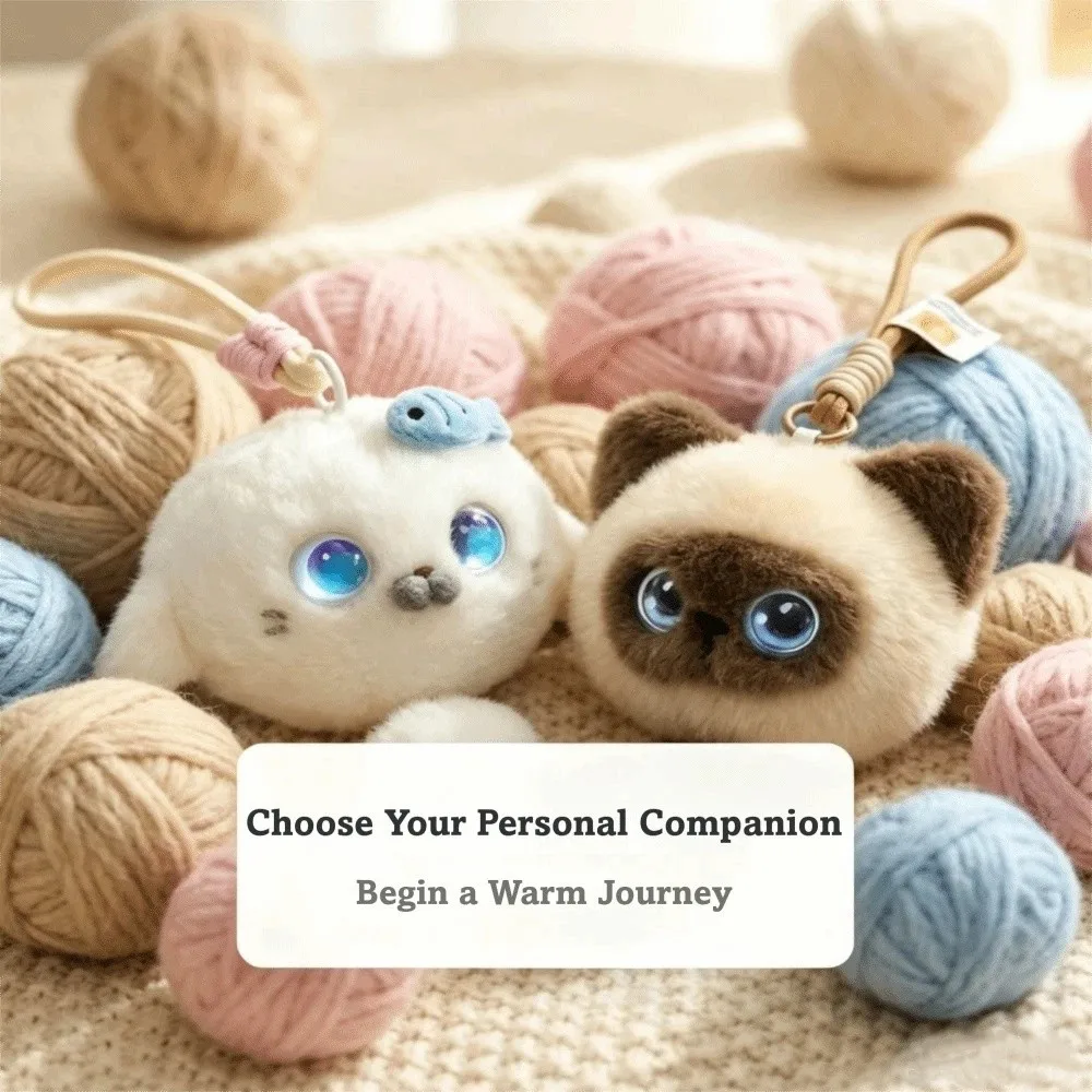 AI Continuous Dialogue AI Cat Intelligent Voice Communication Winking Interaction AI Companion KeyChain Personal Companion