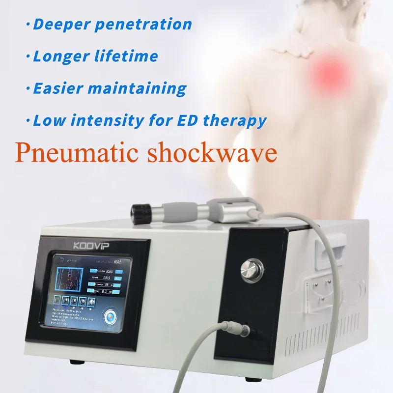 Professional Shock Wave Therapy Machine 10 Bar Pneumatic ED Treatment Device for Erectile Dysfunction & Chronic Pain
