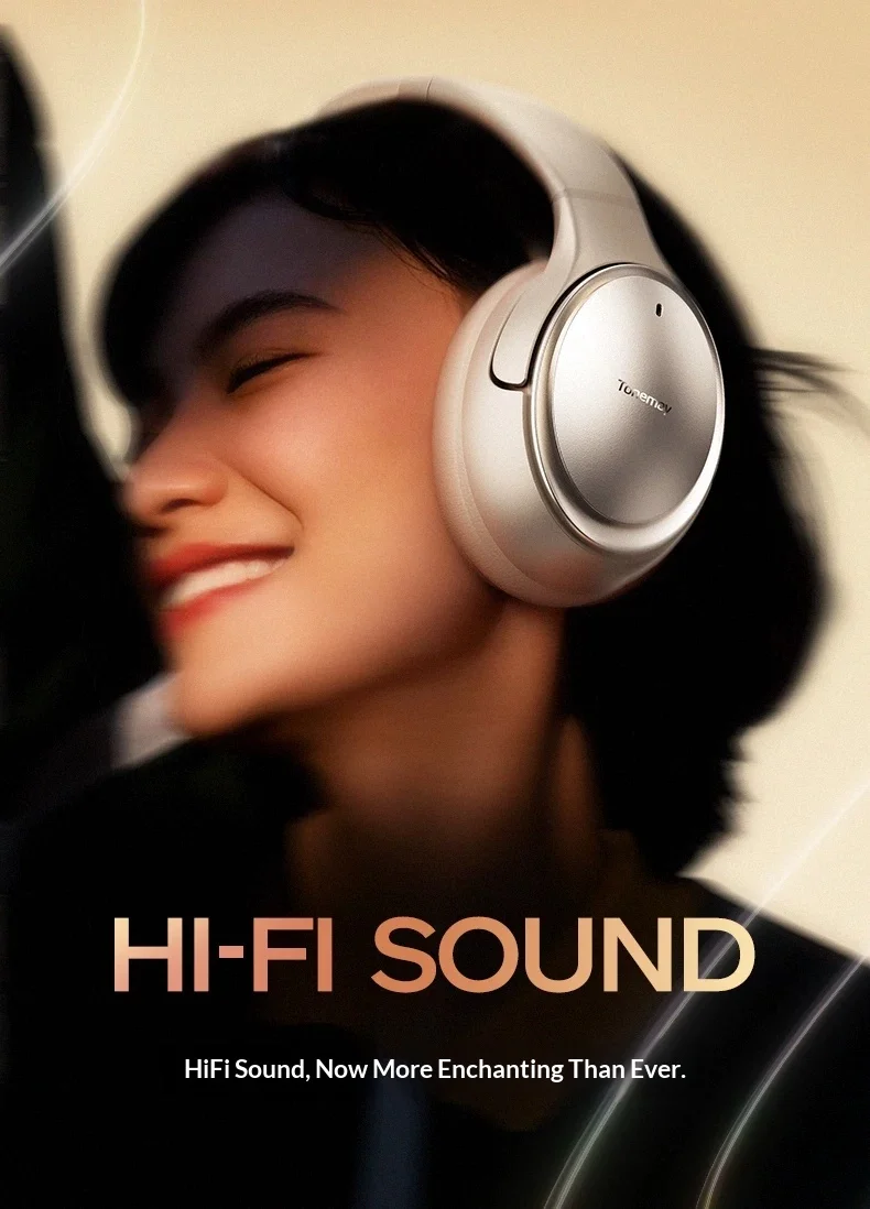 TONEMAY H30Max Wireless Headset LDAC HD Audio Decoding Esports Headset IMAX Theater Level Space Sound Effects Light Weight Gifts