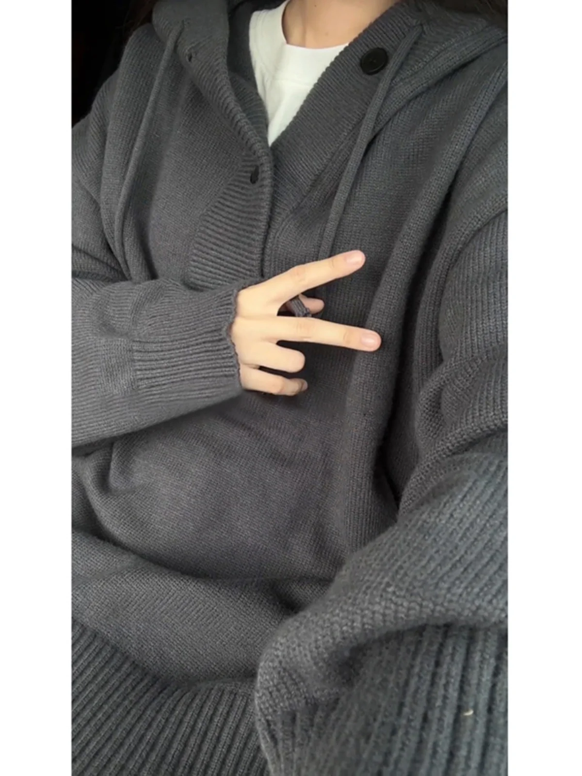 

Американский ретро-свитер с вязаной шапкой, утепленный, мужской, осенне-зимний, повседневный, свободного кроя, из полиэфирного волокна, дизайнерская модель