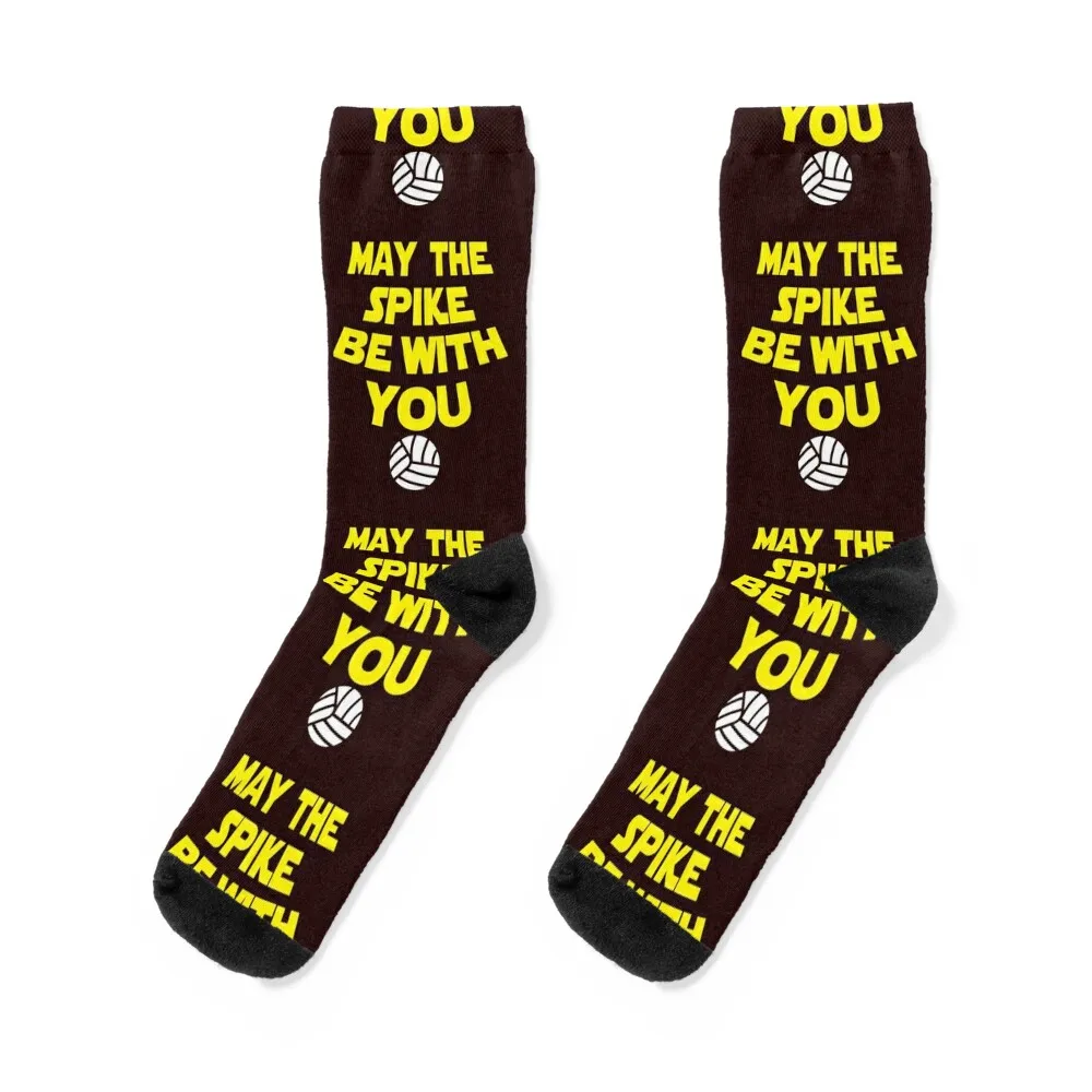 

Awesome May the spike volleyball be with you Socks football gym essential Woman Socks Men's