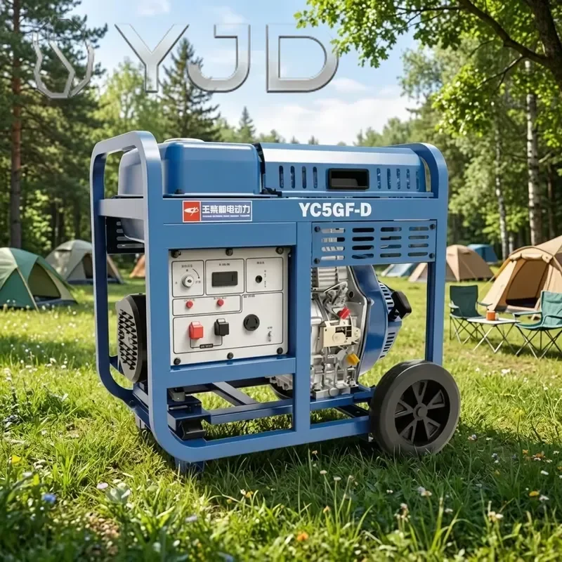 YJD Reliable Performance JPF Open Type Hydraulic Diesel Generator Engine ATS Yuchai Engine Efficient Durable 50/60Hz