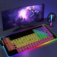 chemical Mouse Pad XXL RGB Mouse Pad Kawaii Gaming Accessories Computer keyboard Large Led Desk Mat Backlight Mousepad