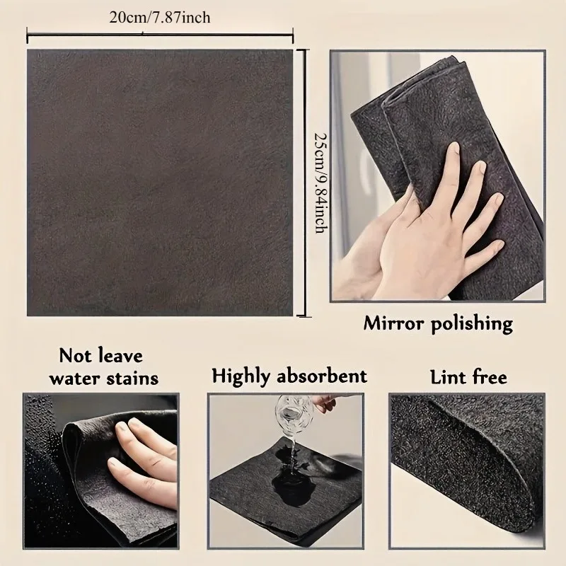 11pcs random color Magic Glass Cleaning Cloth - Thick Microfiber Towel for Windows, Mirrors & Cars, Residue-Free Streakless Wipe