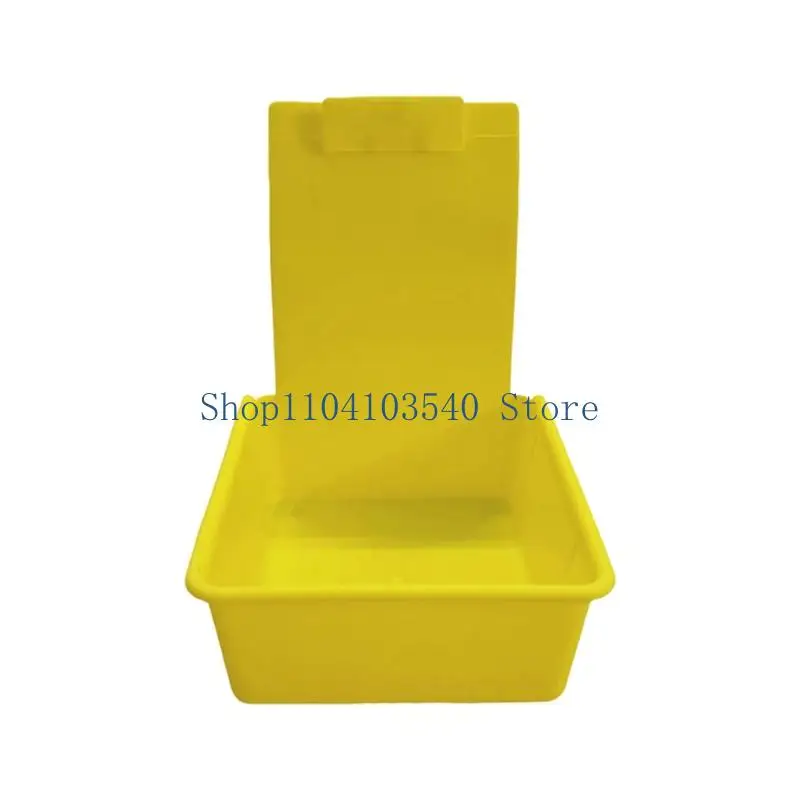02DC Dental Working Lab Pan Dental Lab Transport Case With Clip For Denture Mold Storage And Organization