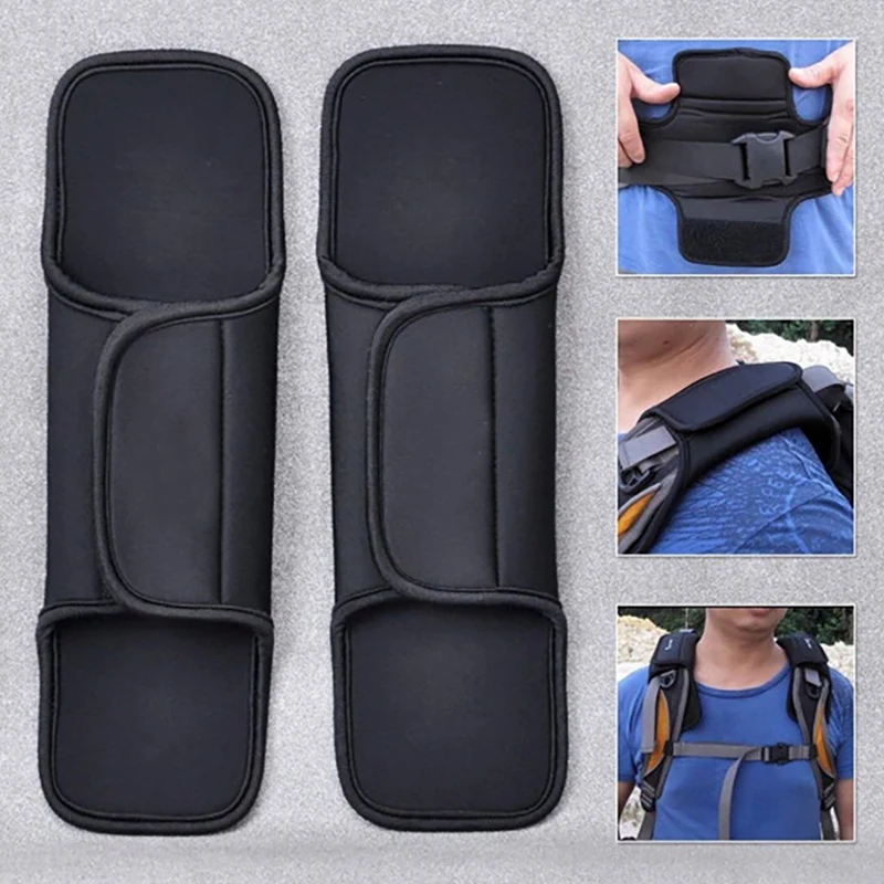 1 Pair Anti-Slip Shoulder Strap Pads Soft Comfortable Replacement Cushions For Business Bags School Bag Hiking Backpack