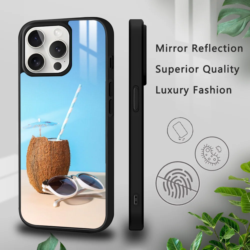 Hawaiian holiday coconut Phone Case For iPhone 16 15 14 13 12 11 Pro Xs Max Mini Plus Celulares Hard Funda