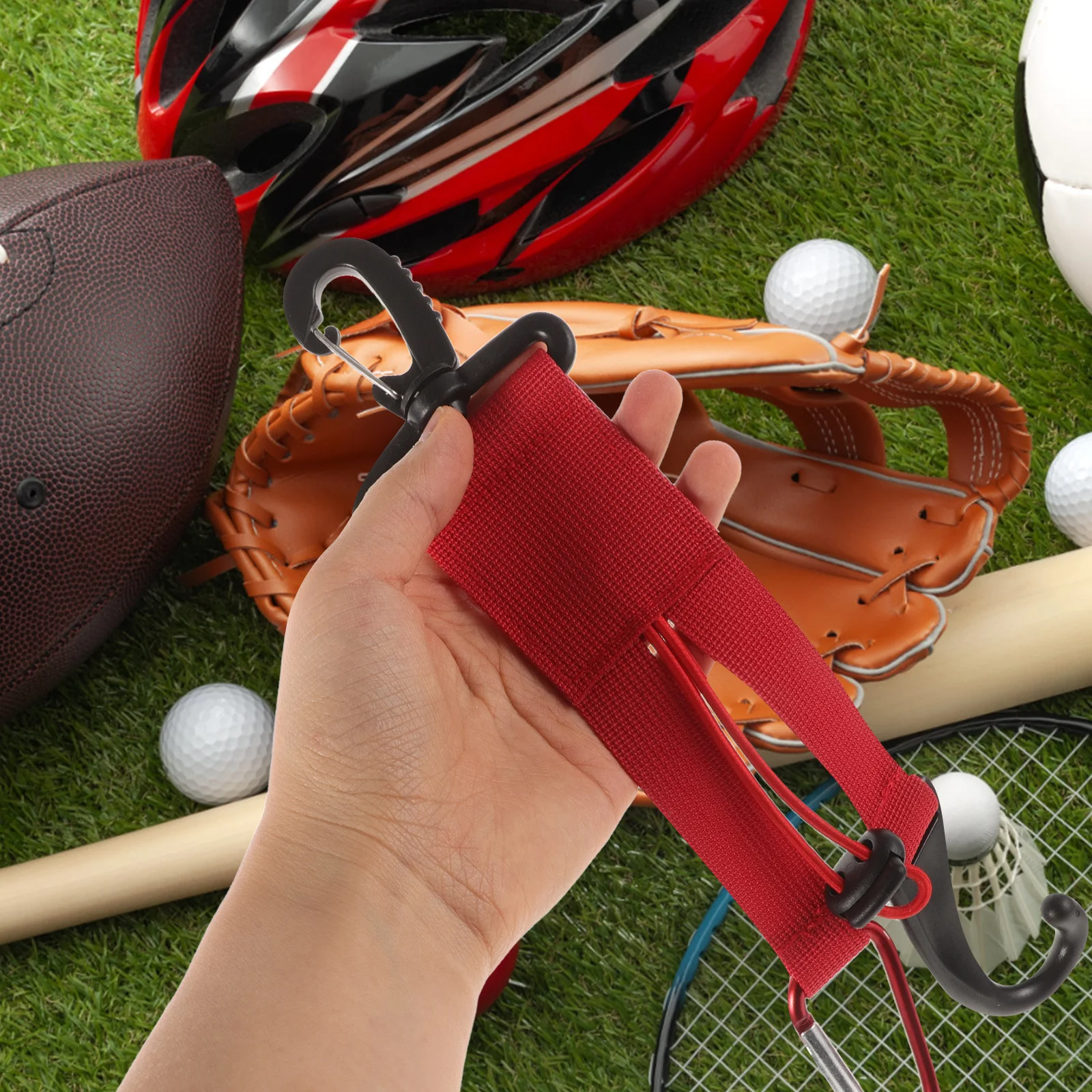 Gancho para guantes de béisbol, soporte de equipo multifuncional para guantes de murciélagos, Clip, colgador de Softbol portátil, equipo reutilizable