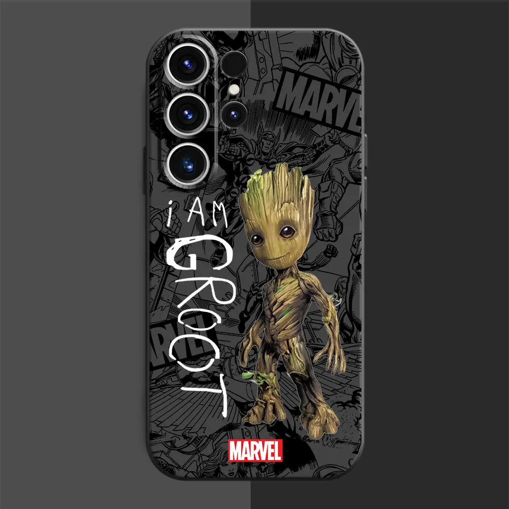 Marvel Groot Baby Cover TPU Soft Case for Samsung Galaxy S9 S8 S7 S23 24 S10e S21 Ultra 5G S22 Plus S20 FE S10 S8Plus Bag Back - náhled 4