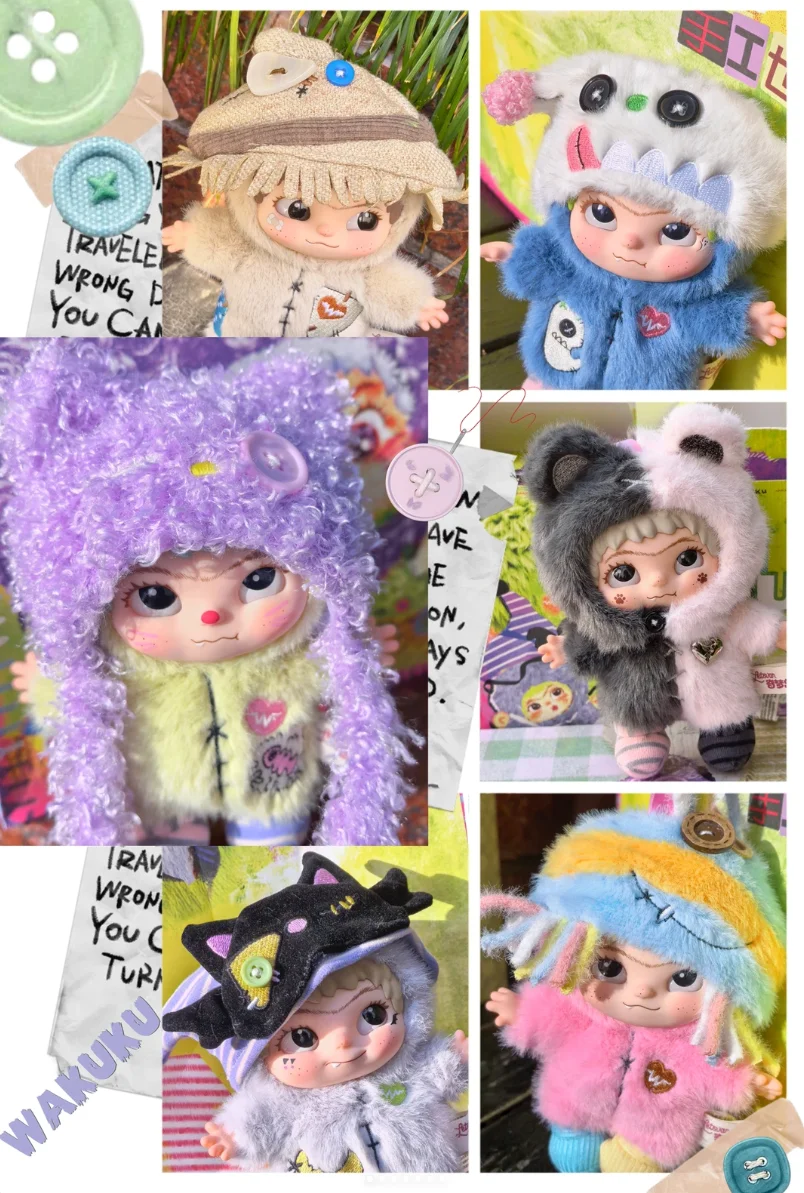 

Genuie Wakuku V4 The Handmade World Of Wakuku Series Blind Box Cute Handicraft Pendant Bag Charm Decoration Keychain Kawaii Gift
