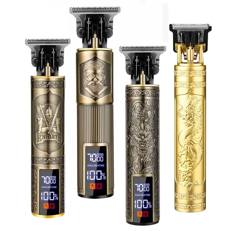 Electric Cutting Cordless Zero Gapped Trimmer Hair Clipper Professional Barber Shop Men's Haircut Machine for Beard Barbershop