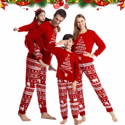 Familie Bijpassende Kerst Pyjama Set 2024 Xmas Vader Moeder Dochter Family Look Kleding Volwassen Kinderen Nachtkleding Pyjama Outfits