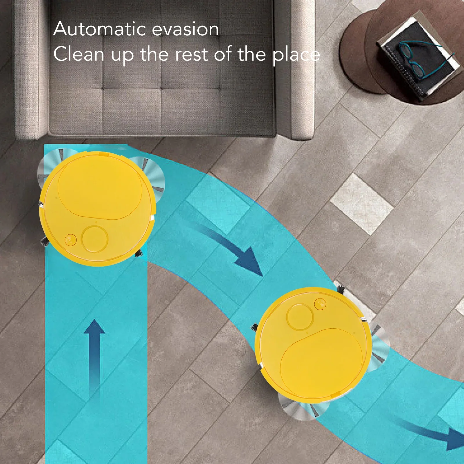 로봇 진공 청소기 다기능 USB 충전 미니 스마트 청소 로봇, 나무 바닥 타일 카펫용