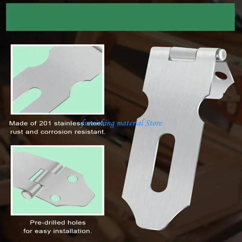 

Y5GD Multipurpose Small Metal Cabinet Lock Anti Rusts Stainless Steel Latches With Mounting Screws For Sheds Pet Cages