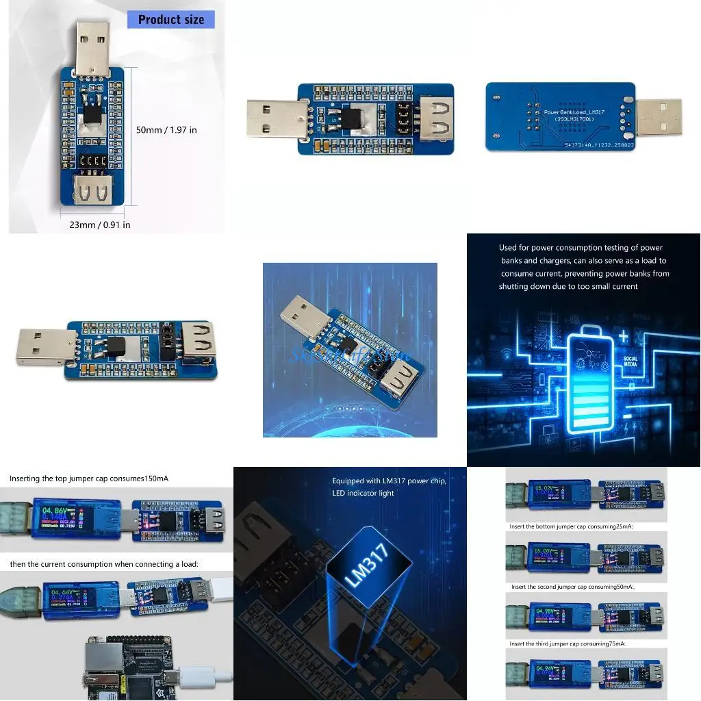 

E65E Intelligent USB Load Regulator 4 Current Setting 25mA To 150mA Maintains Charging Flows For Low Power Devices