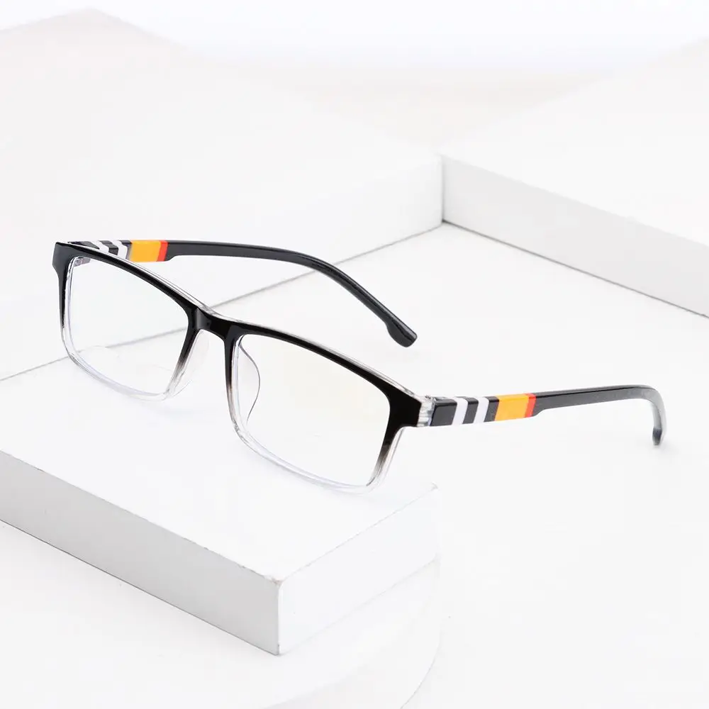 Gafas de lectura con luz azul estampadas очки, gafas cuadradas a rayas para presbicia para hombres y mujeres, gafas ultraligeras para miopía