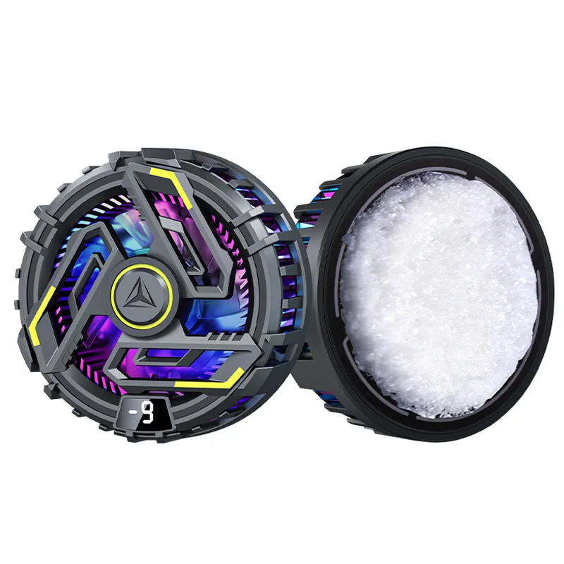 Ice-cooling Phone Cooler - Semiconductor Refrigeration, Digital Display, MagneticSilent Operation forGaming & Live Streaming
