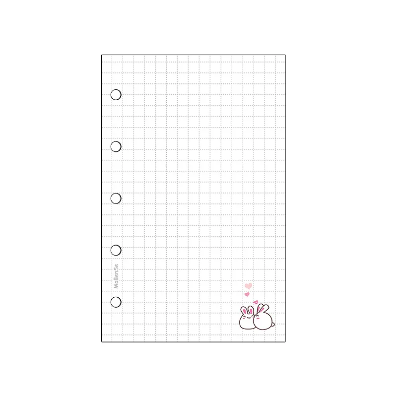M5 5-Loch 50 Blatt Wöchentliche Monatliche Nachverfolgung Loseblatt-Notizbuch Nachfüllung Spiralbinder Innenseite Papier Schreibwaren