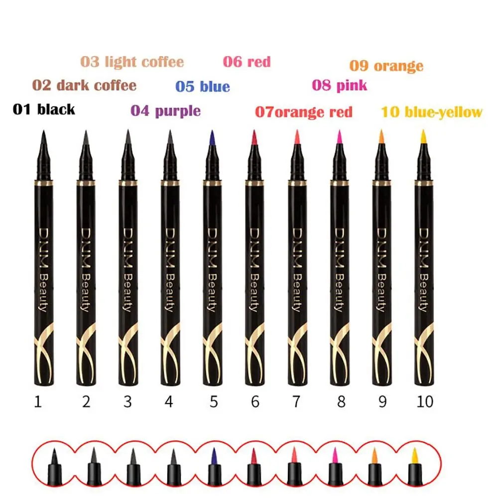 Long Lasting Colored Eyeliner Natural Super Fine Pearlescent Cosmetics Tools Colorful High Pigmented Eyes Makeup Beginner