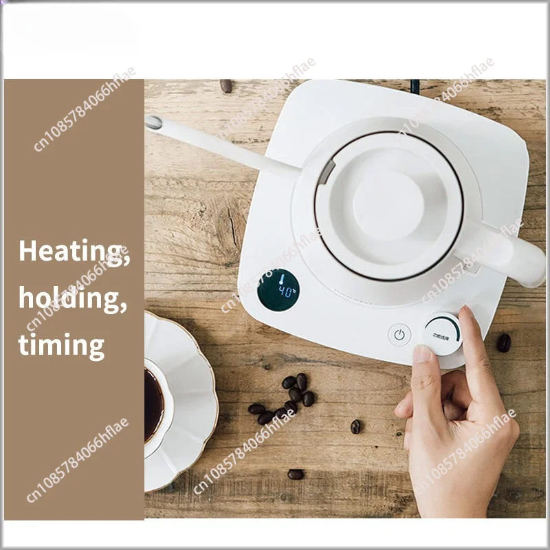 600ml 1200W Electric Gooseneck Coffee Kettle, Filter Coffee Brewing Pot for Hand Drip Coffee