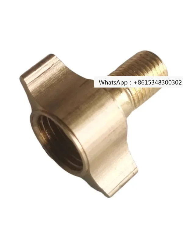 

Side mounted spray gun pot joint copper 1/4 inch internal thread aluminum butterfly nut M9X1.0P coating joint