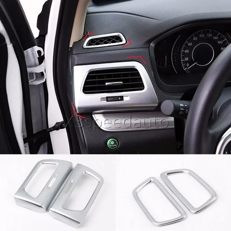 

For Honda CRV CR-V 2012-2015 Interior Air-Condition Vent Cover Trim 4pcs Car-styling