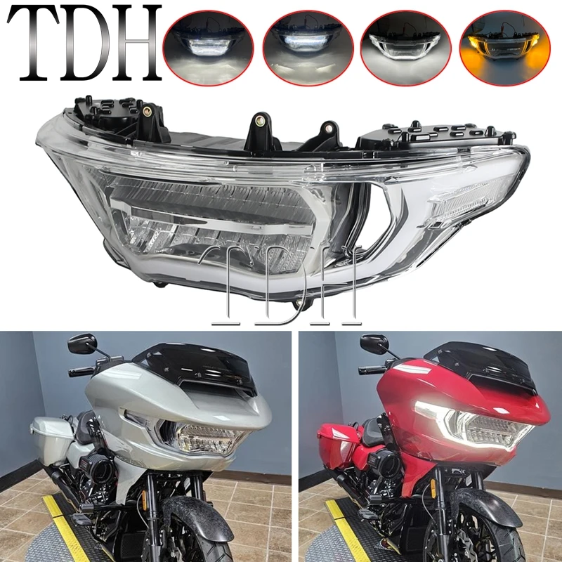 

Светодиодные фары для мотоциклов Harley CVO Road Glide FLTRXSE FLTRXSTSE FLTRX 2023-2026 с ближним/дальним светом и указателями поворота