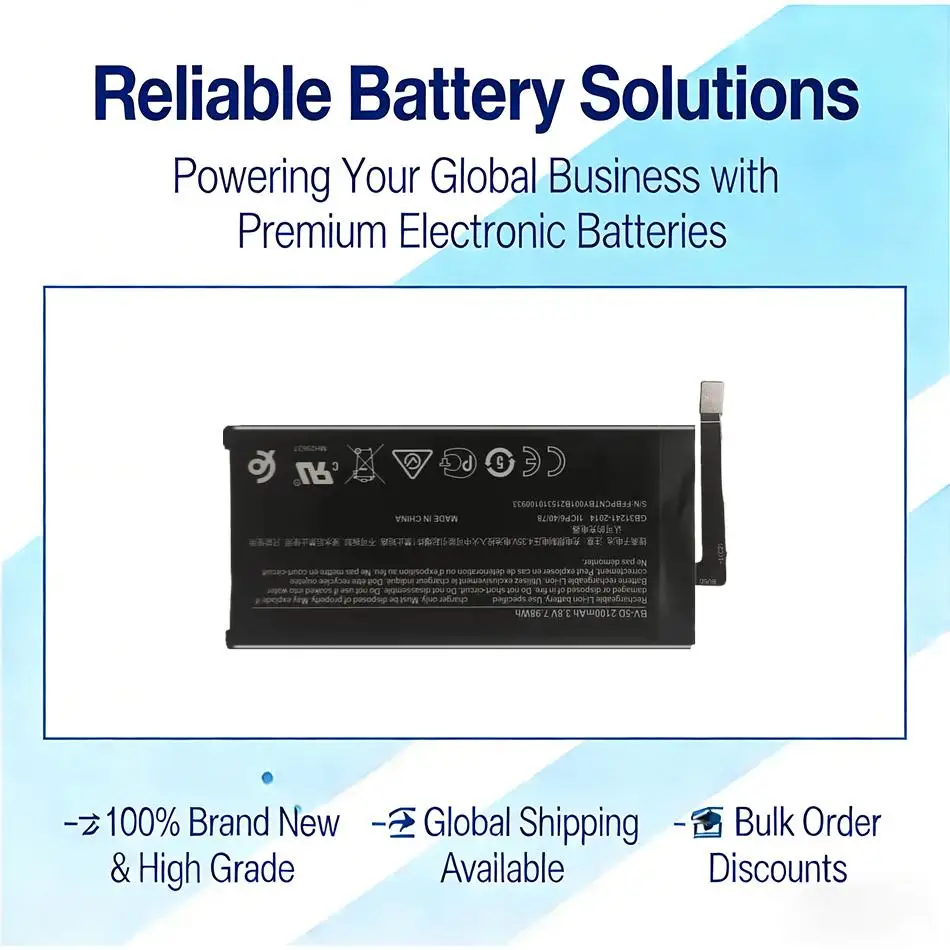 

For Nokia 800 Tough TA-1187 Mobile Phone Battery BV-5D Premium Replacement Stable 2100mAh