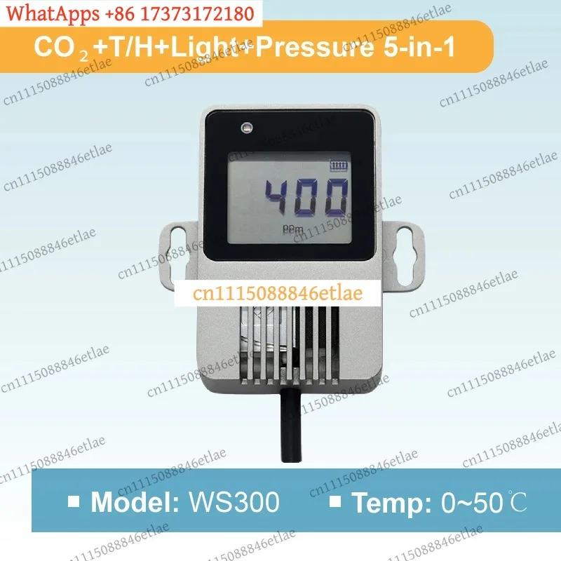 AB01  WS301 CO2 Temp Humidity Pressure Light Sensor RS485 Multifunction Transmitter