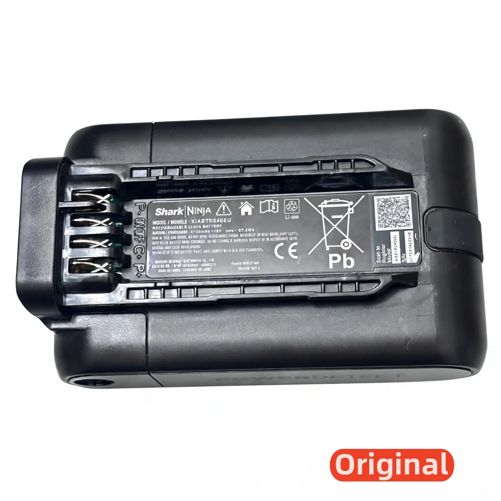 100%Original 3750mAh 18V for Shark NINJA XIABTR540EU IA3000 IA1241 IA3241 IA3246 Vacuum Cleaner Battery