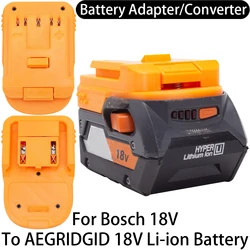 Adapter Converter For Bosch 18V Li-ion Tool To AEG RIDGID 18V Li-ion Battery Adapter Converter Power Tool Accessories
