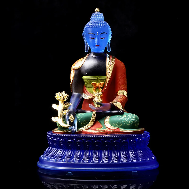 Traditional Wax-Removing Glazed Medicine Buddha Statue Guanyin Bodhisattva Green Tara Ksitigarbha Maitreya Ten Thousand Buddhas